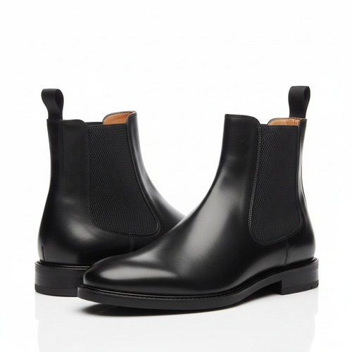 Chelsea Ankle Boots - Black Leather