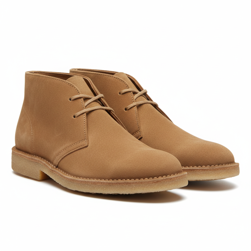 Chukka Desert Boots - Tan Suede
