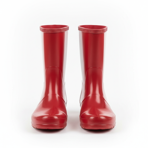 Classic Rain Boots - Glossy Red Rubber